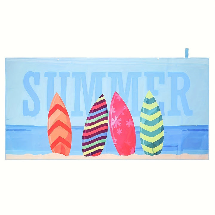 Women's beach blanket with colorful surf design Kalsten