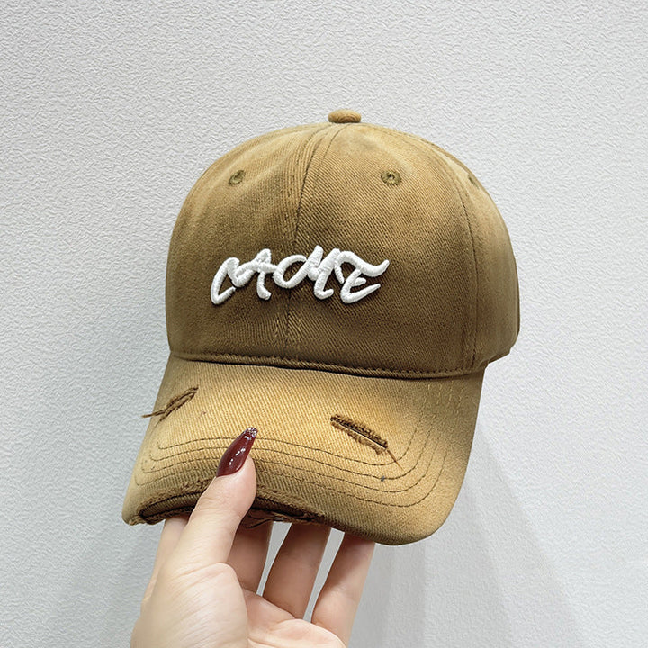 Men's Distressed Front Embroidered Baseball Cap Kalsten