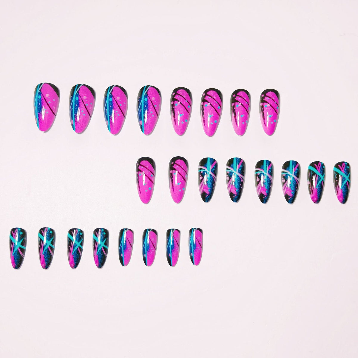 Creative Abstract Nail Art Acalora