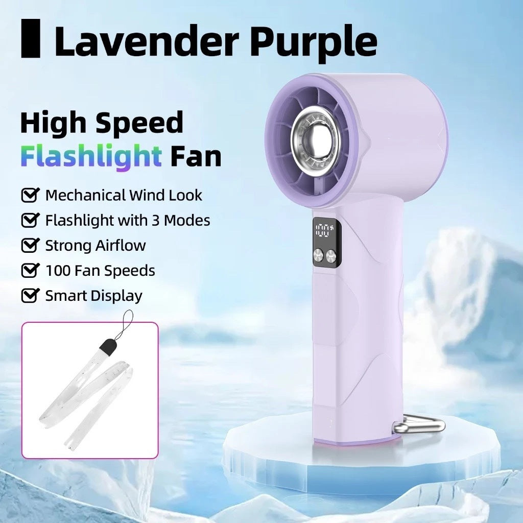 Ladies high-speed fan with flashlight Kalsten