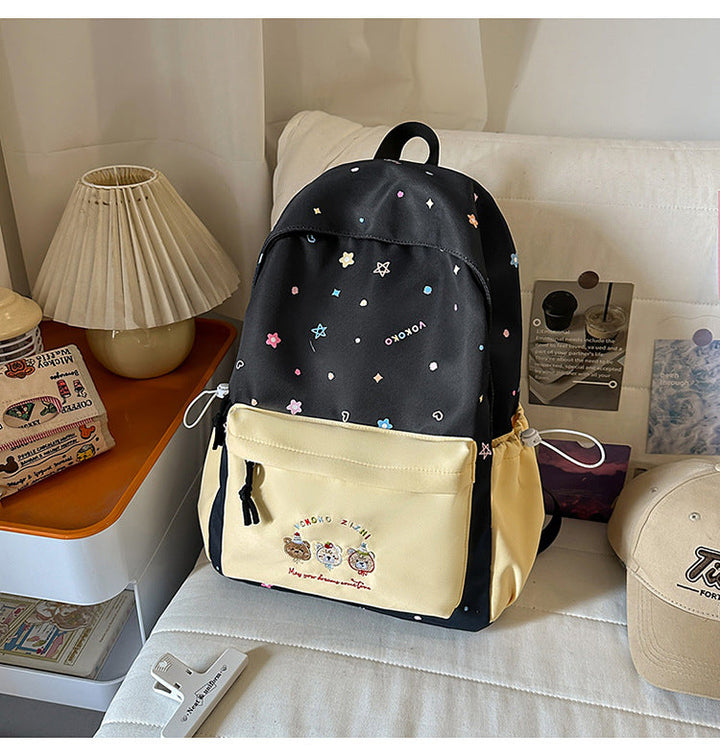 Creative Floral Pattern School Backpack