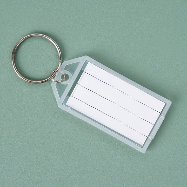Unisex keychain with reusable label field Kalsten