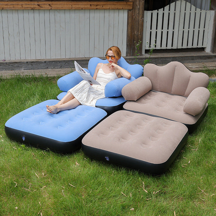 Women Inflatable Relax Lounge with Ergonomic Neck and Back Support Kalsten