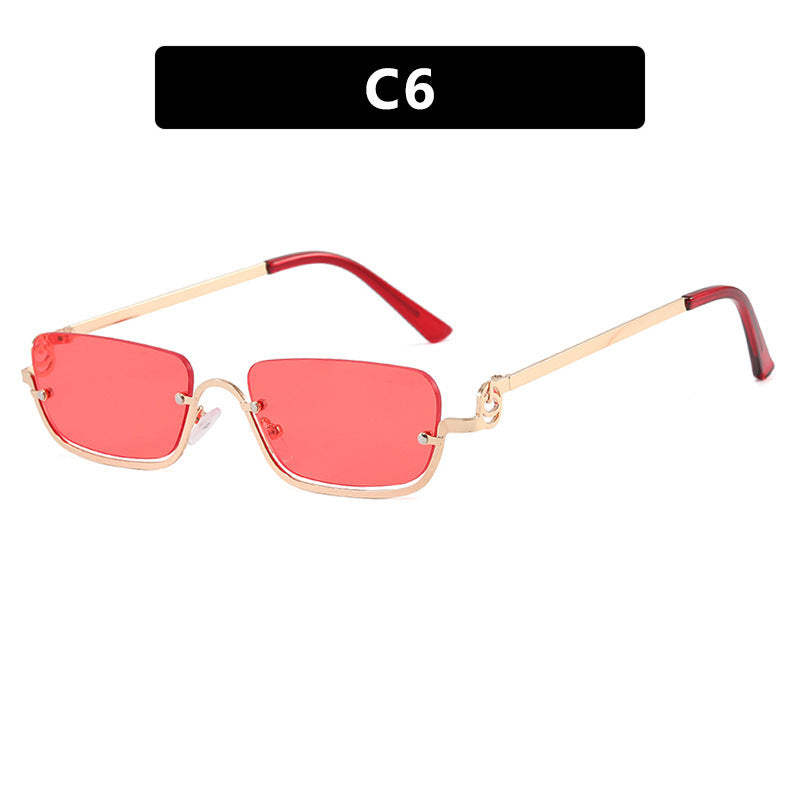 Women square sunglasses with elegant metal frame Kalsten