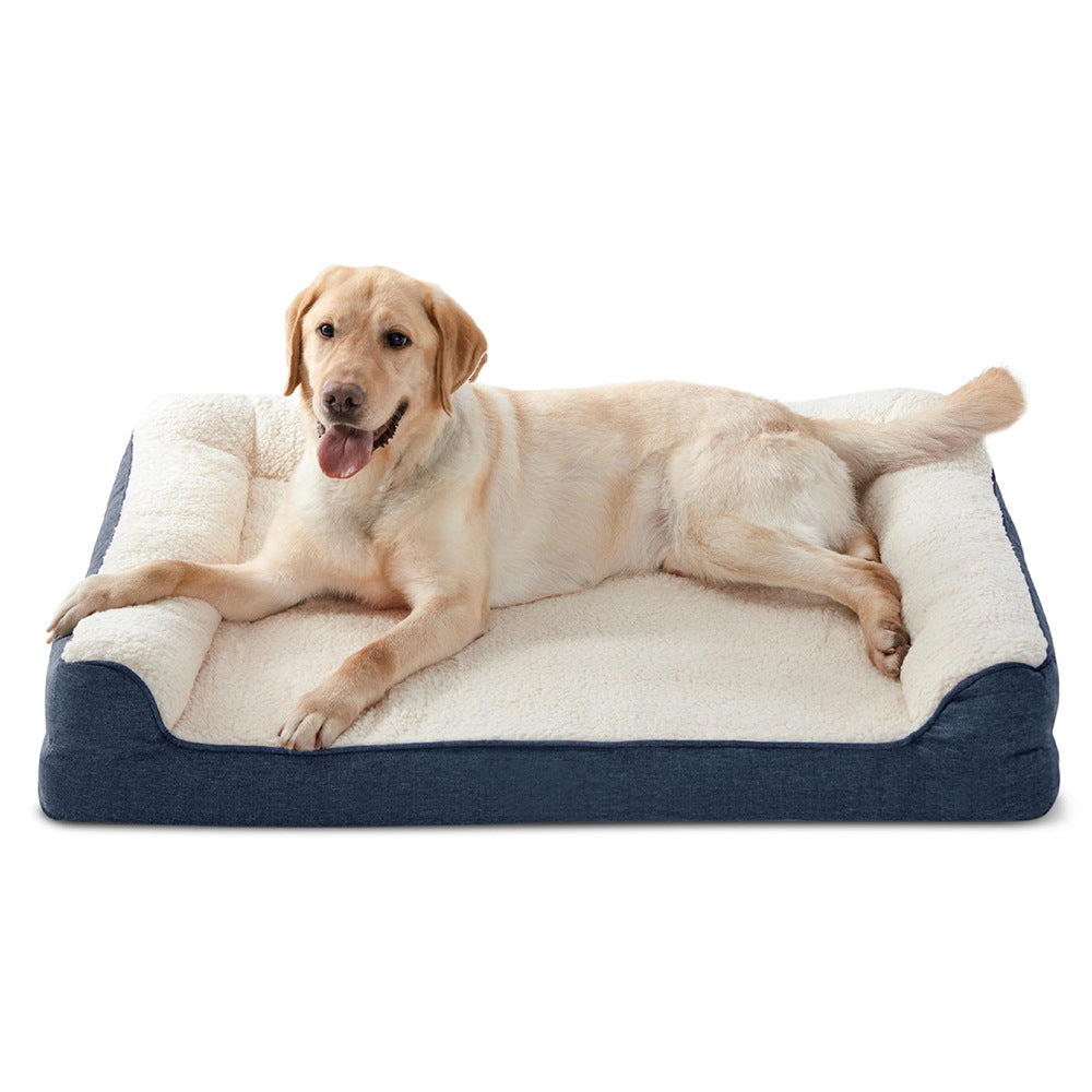 Plush Bolstered Dog Bed