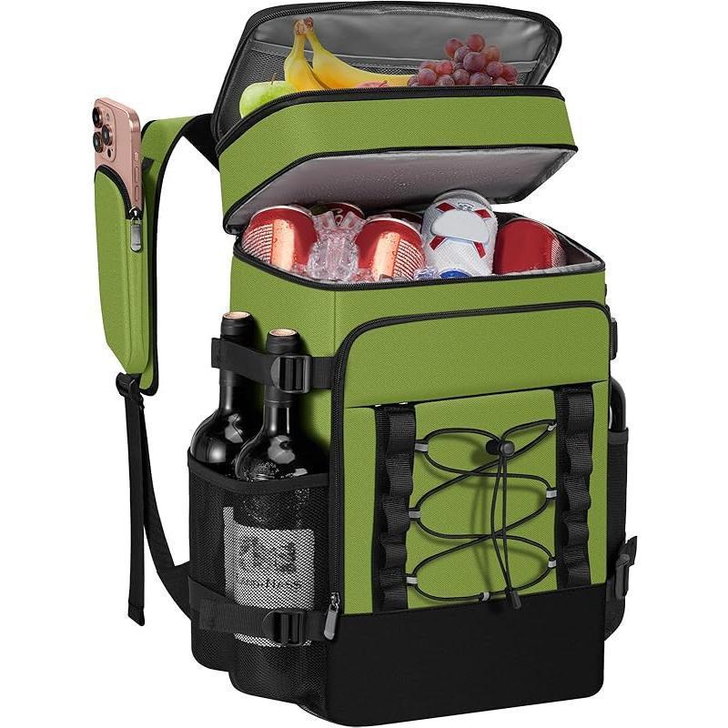 Unisex insulated cooling backpack with bottle holder, organizer pocket and padded carrying comfort Kalsten