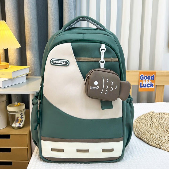 Fashion-Forward Multi-Pocket School Backpack