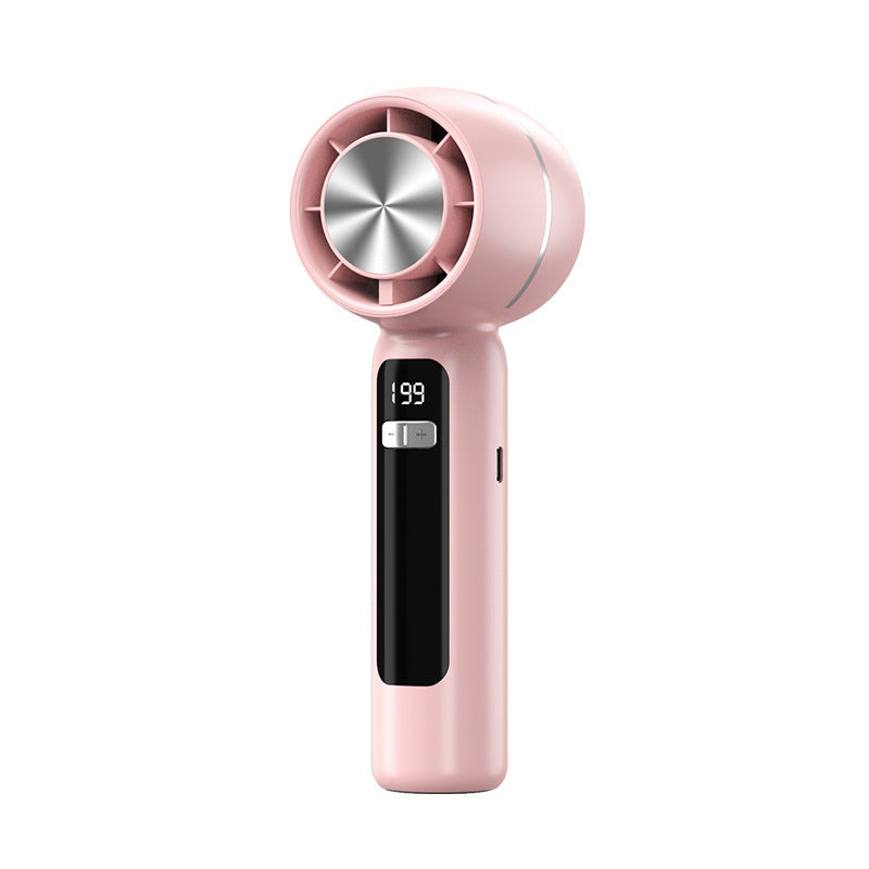 Ladies portable handheld fan with digital temperature display Kalsten