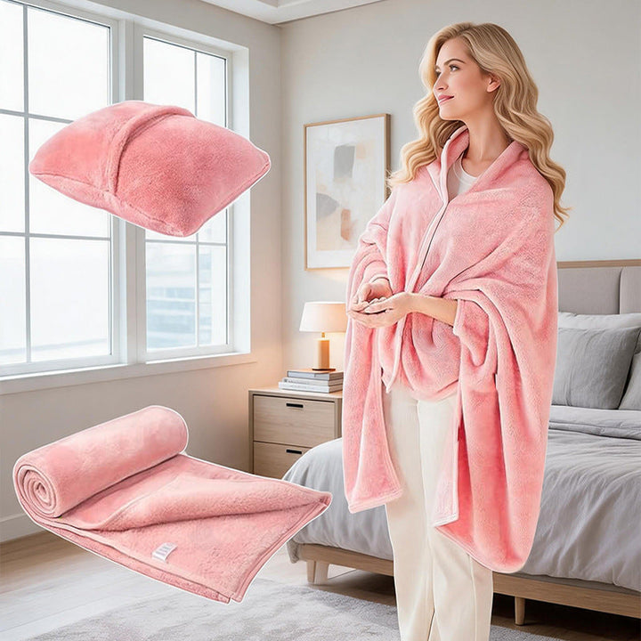 Women's Snuggle blanket with arm design and pillow Kalsten
