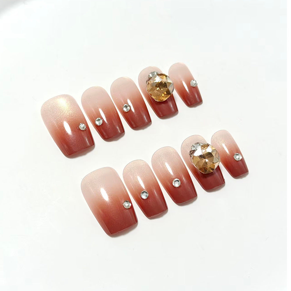 Artificial nails with glamorous 3D design Kalsten