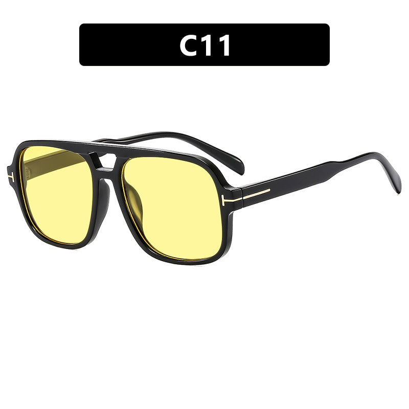 Ladies square designer glasses with delicate frame and modern plastic material Kalsten
