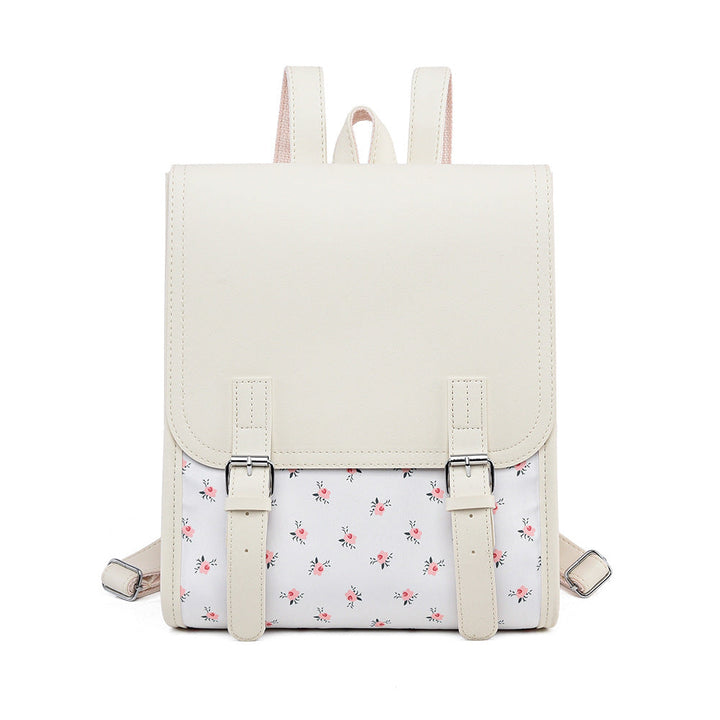 Floral Print Structured Backpack Kalsten