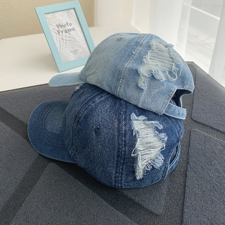 Women's Distressed Denim Baseball Cap Kalsten 1784084168