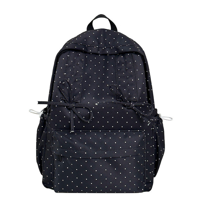 Cute Polka Dot Patterned Backpack