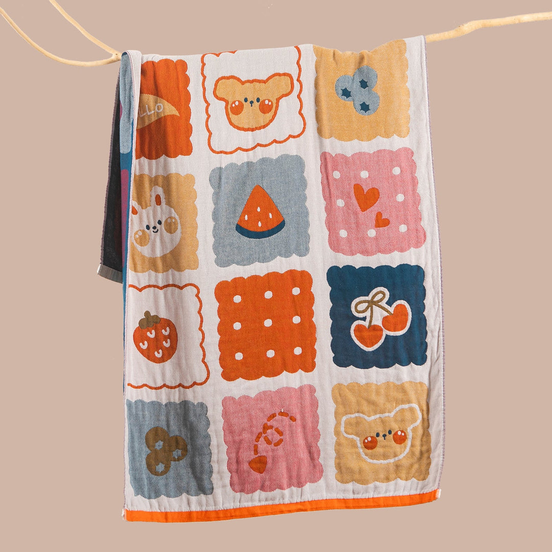 Women's cuddly blanket with charming bear motif Kalsten