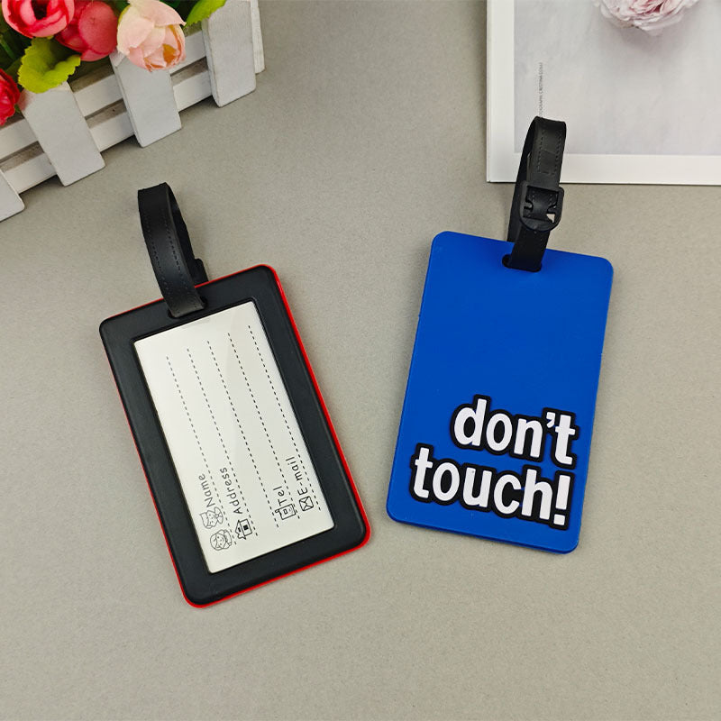 Unisex Luggage Tag with Eye-Catching Warning Message Kalsten