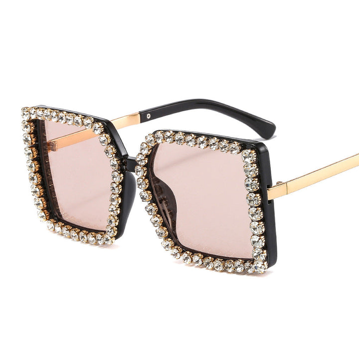 Ladies glamorous sunglasses with square frame Kalsten