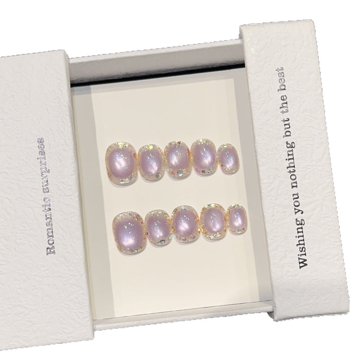 High-quality artificial nail tips with shimmering effect Kalsten