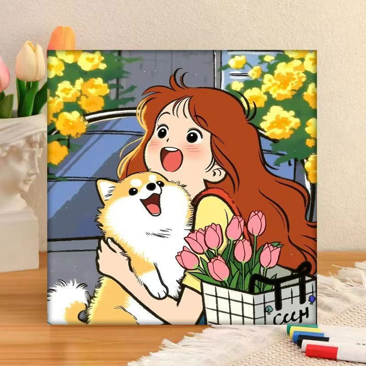 Whimsical Character Art Canvas Print Kalsten