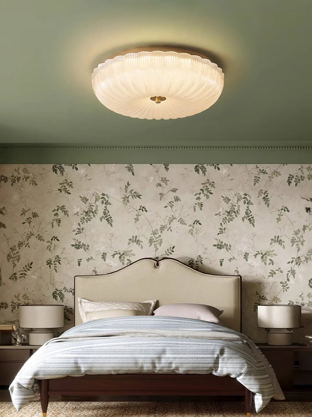 Frosted Glass Ceiling Light 15.7 in Warm Neutral Cool Indoor Lighting Modern Fixture | Kalsten