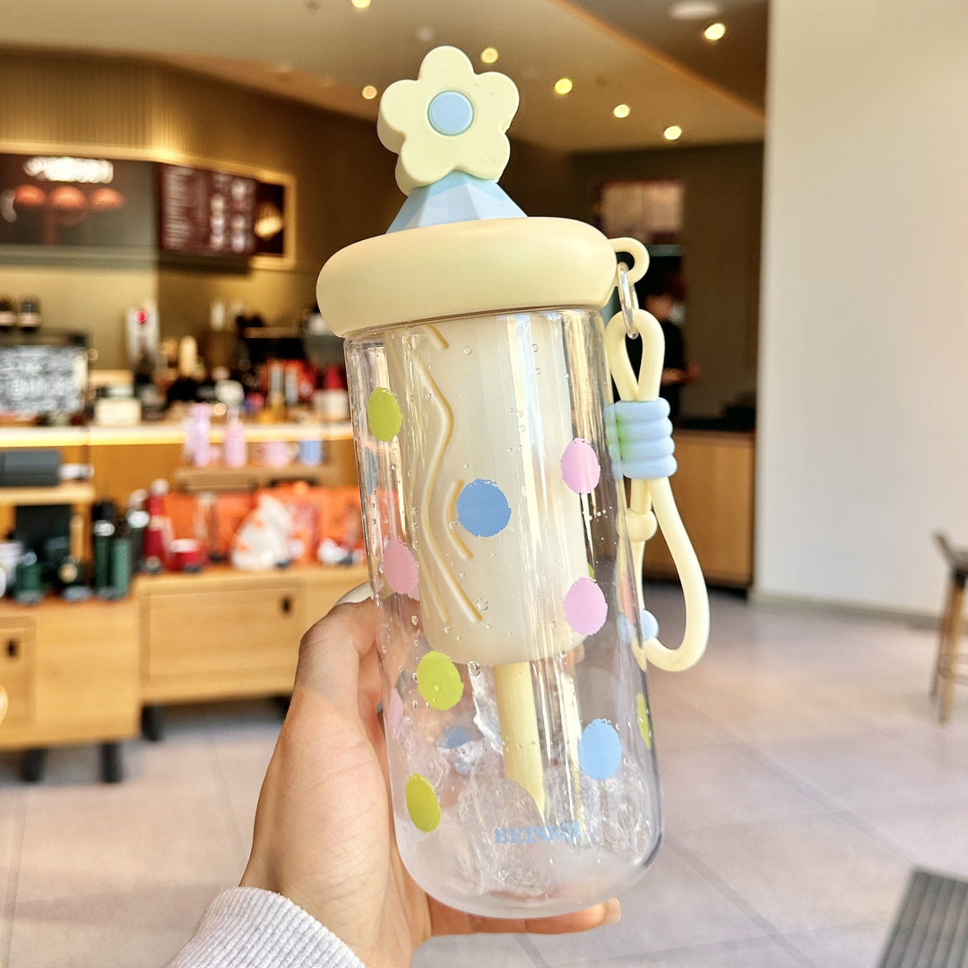 Unisex drinking cup with designs and silicone lid Kalsten