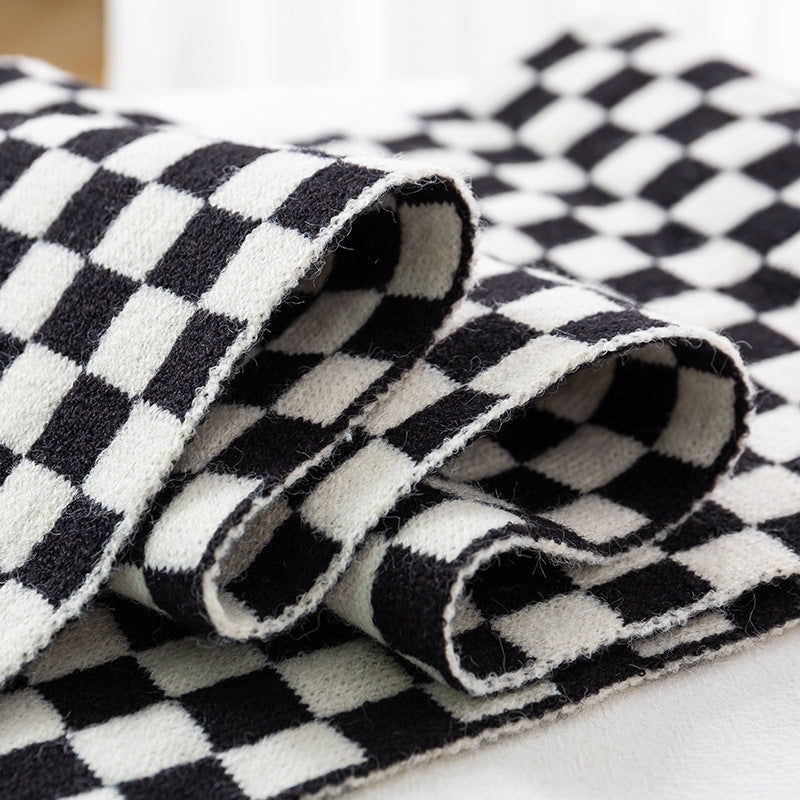 Women Stylish Check Scarf Kalsten