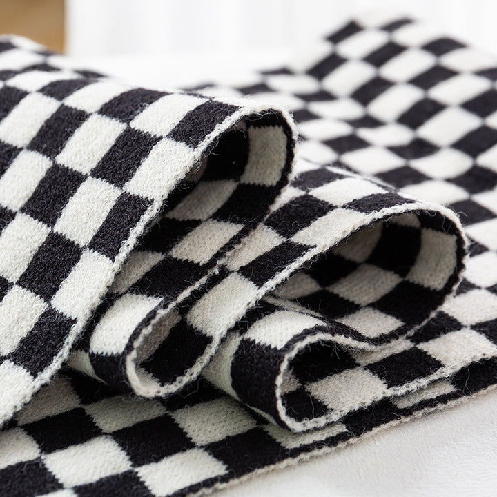 Women Stylish Check Scarf Kalsten