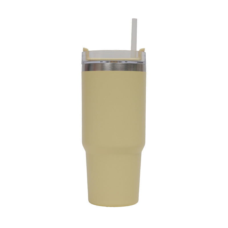 Women's Thermo Drinking Cup with Ergonomic Handle and Practical Straw Kalsten
