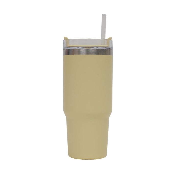Women's Thermo Drinking Cup with Ergonomic Handle and Practical Straw Kalsten