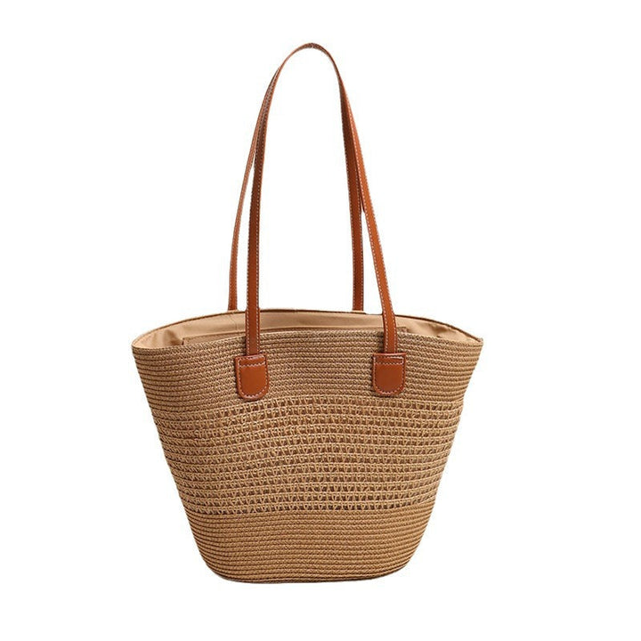 Elegant Bast bag with leather accents Kalsten