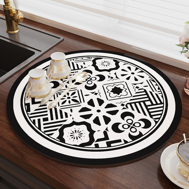 Stylish Geometric Kitchen Mat Kalsten