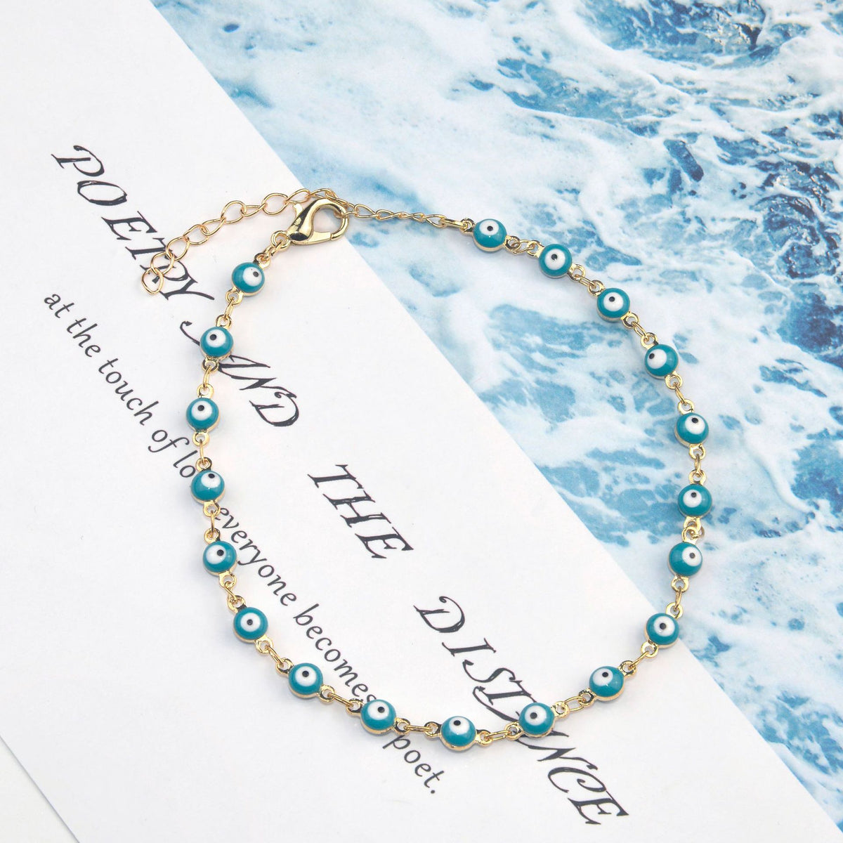 Colorful Beaded Ankle Bracelet Acalora