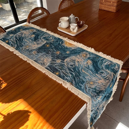 Decorative Van Gogh Inspired Table Runner