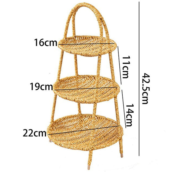 Women Handcrafted Storage Basket with Round Design Kalsten
