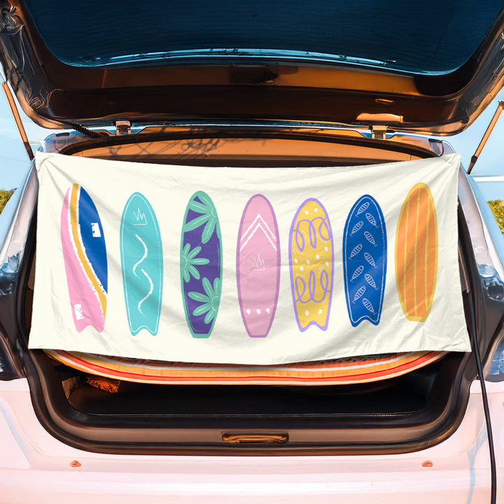 Multifunctional beach towel with cheerful fruit pattern Kalsten