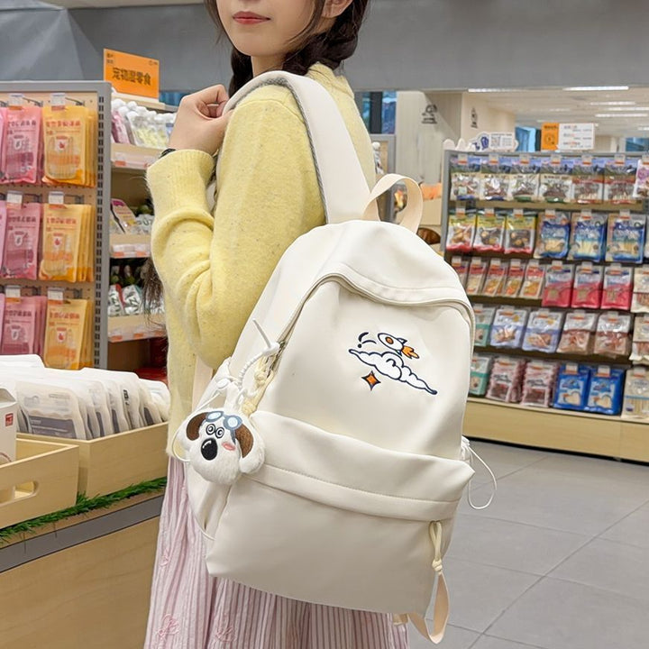 Fashionable backpack with artistic embroidery design Kalsten