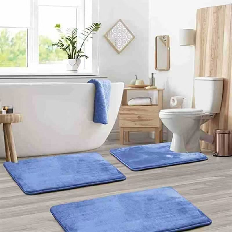 Ultra-Comfort Plush Bathroom Mat Set