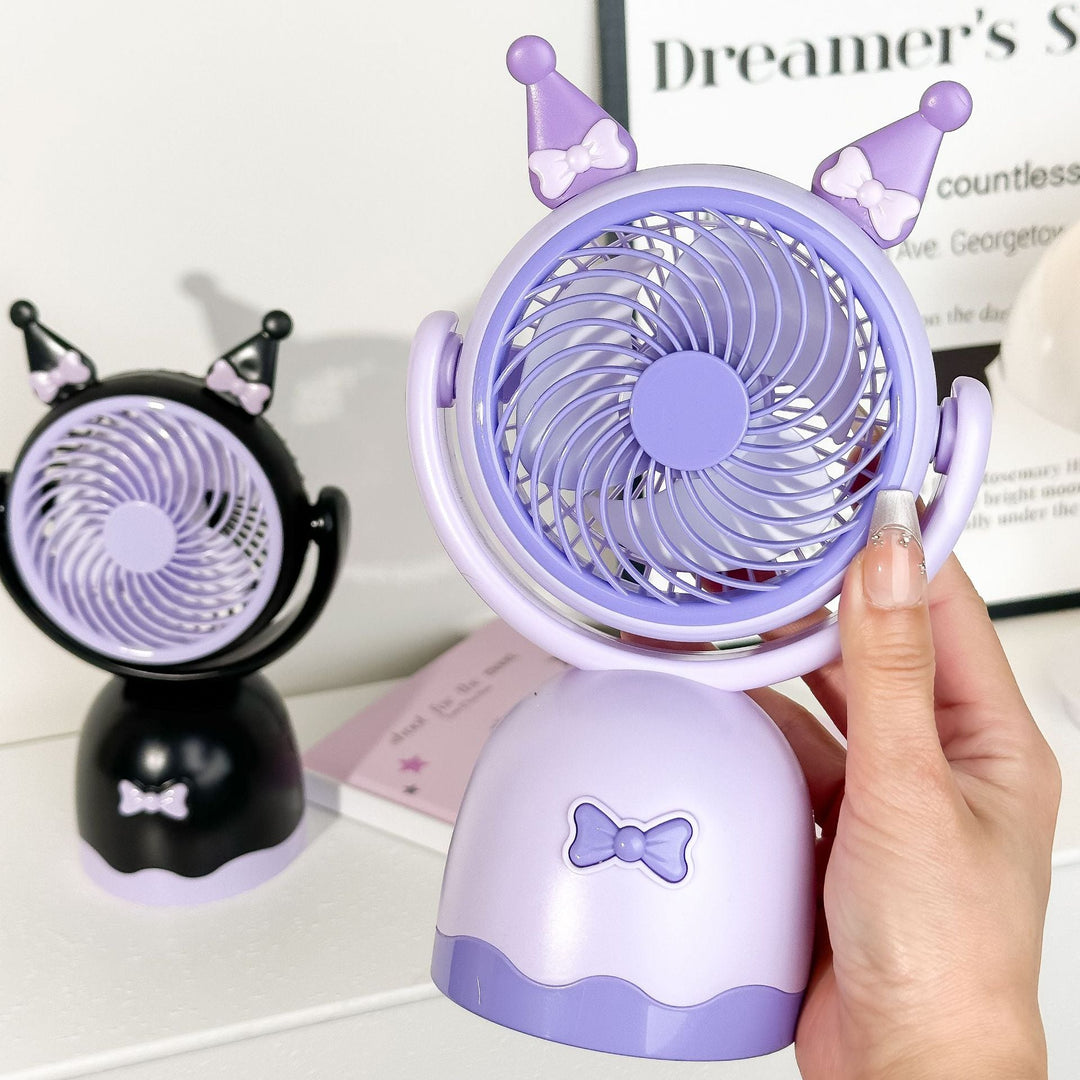 Ladies portable mini handheld fan with playful cat design Kalsten