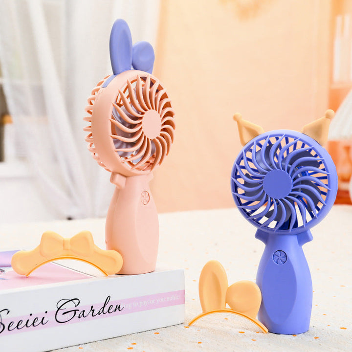 Ladies Portable Mini Hand Fan with Cute Design Kalsten