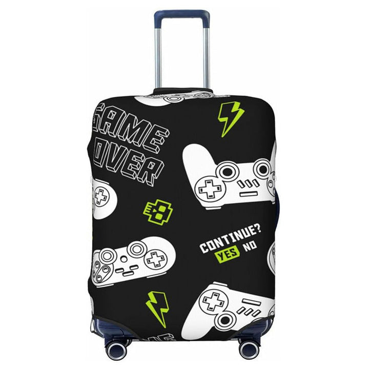 Unisex nan elastic Suitcase Cover with urban Doodle pattern, zipper and all-round protection for 4-wheel trolleys Kalsten
