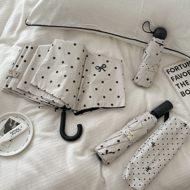 Ladies compact umbrella with stylish polka dot design Kalsten