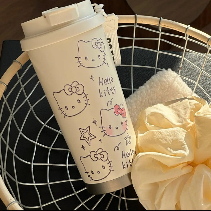 Ladies Insulated Drinking Cup with cute Hello Kitty Design Kalsten