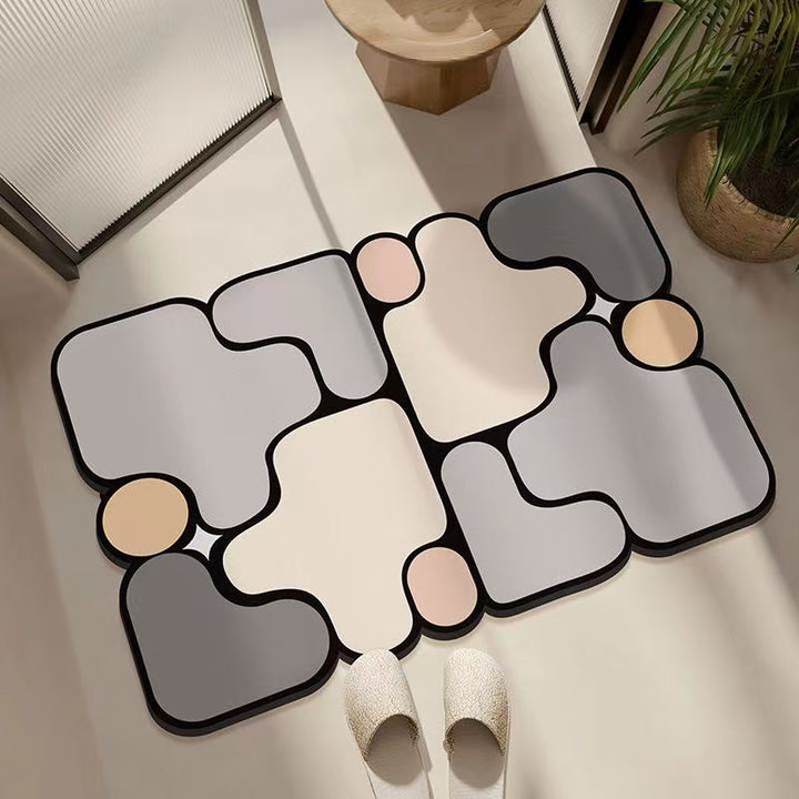 Decorative Abstract Design Area Mat Kalsten