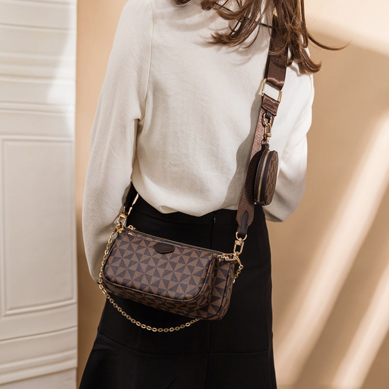 Fashionable crossbody bag with versatile compartment system Kalsten