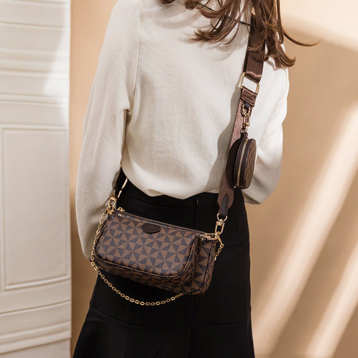 Fashionable crossbody bag with versatile compartment system Kalsten