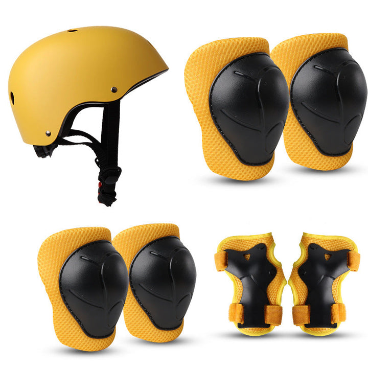 Children's Colorful Safety Helmet and Protective Gear Set Kalsten