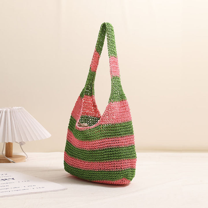 Casual Tote Bag in Striped Design Kalsten