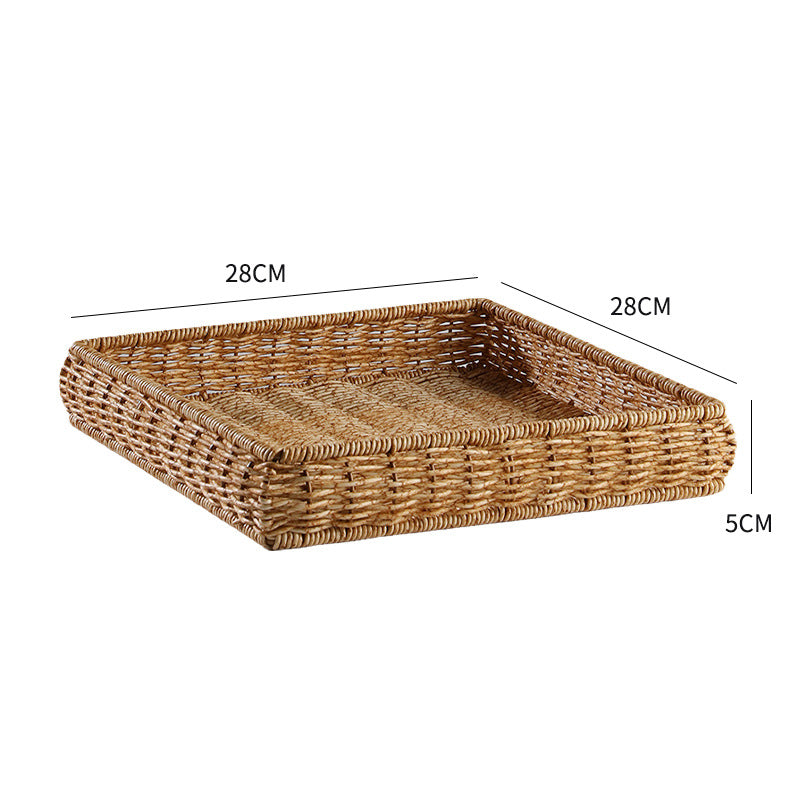 Handwoven Decorative Serving Tray Kalsten 1783754312