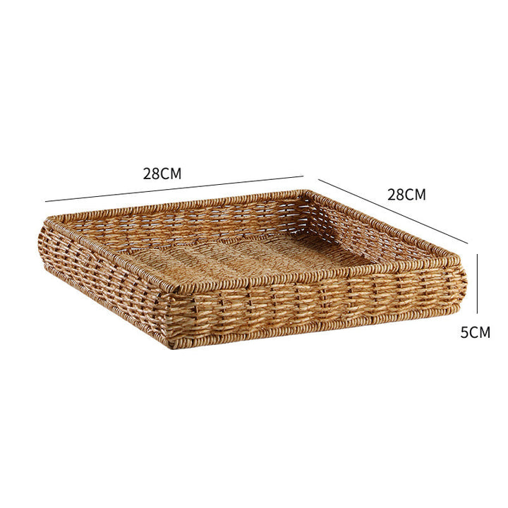 Handwoven Decorative Serving Tray Kalsten 1783754312
