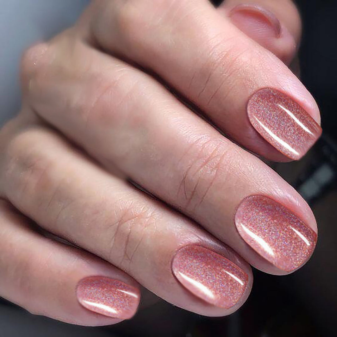 Glittery Press-On Toenail Set Kalsten